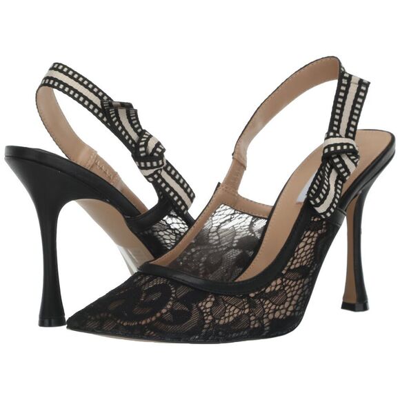 Steve Madden Women\'s Bri Pump 6.5 Black Lace
